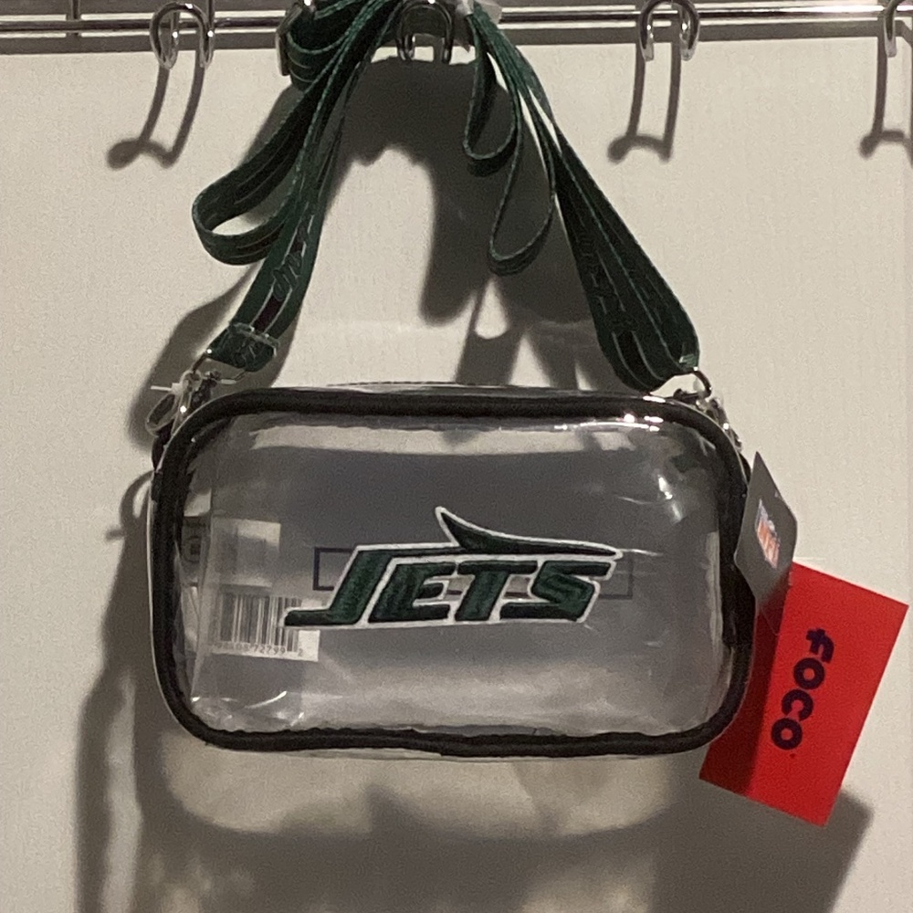 NWT New York Jets Clear Stadium/Arena/Messenger/Crossbody Bag